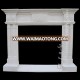 Marble Western Fireplace Mantel, French Fireplace, Fireplace Ornaments